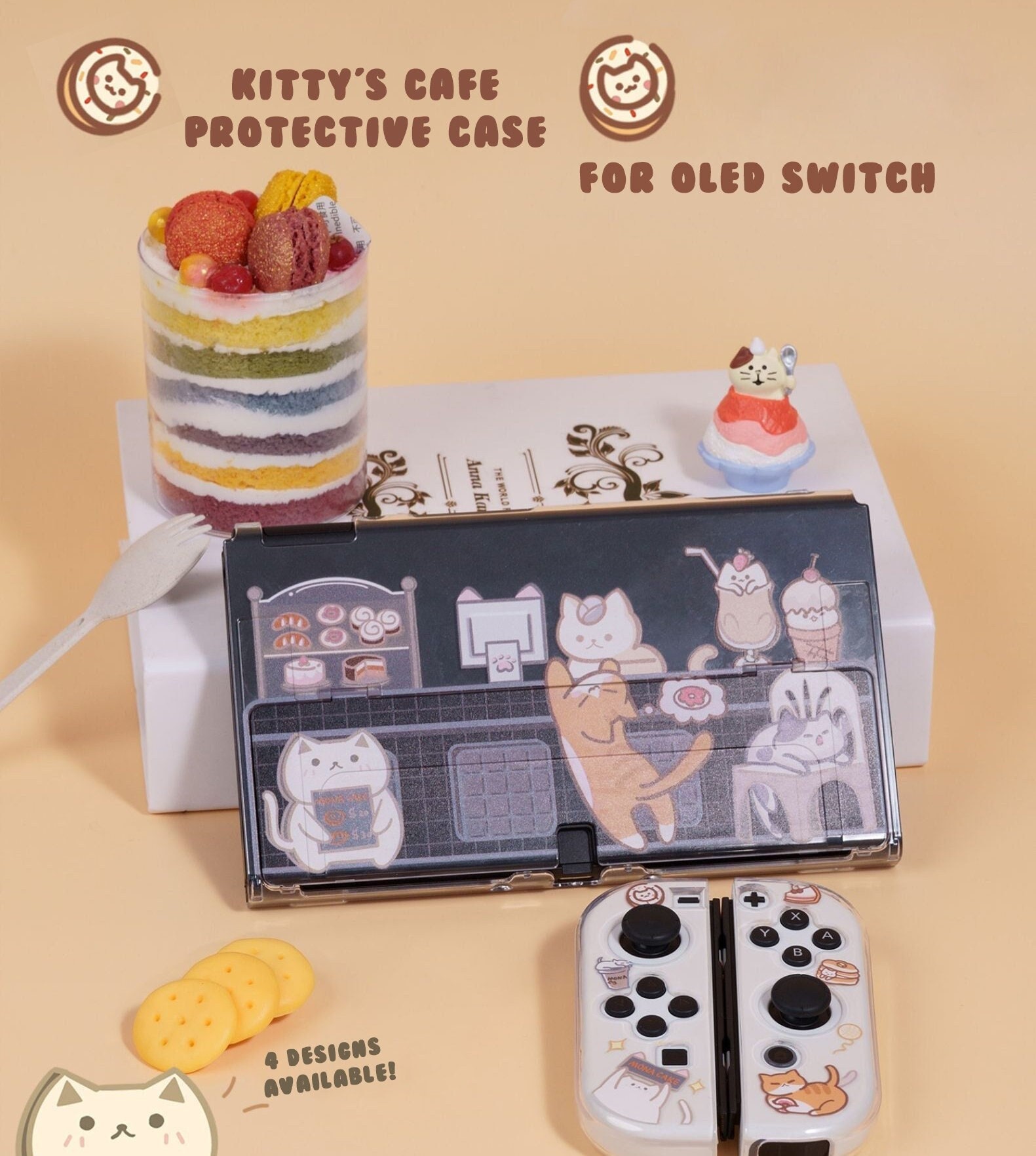 Étui pour Nintendo Switch Oled / Lite / Switch, Cute Cat's Paw Portable  Housse de protection avec dragonne, étui de voyage en polyuréthane  anti-chute avec rangement