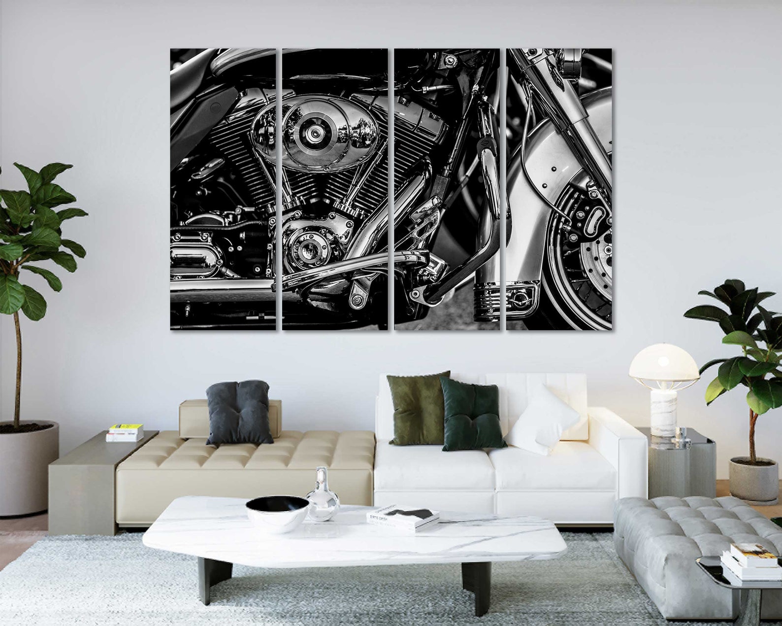 Motorcycle Cool Wall Art Motorcycle Black and White Print Art Etsy