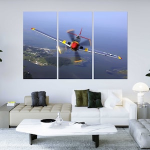 Aircraft Original Decor for Home Airplane Painting Art on Canvas Aircraft Artwork Airplane Flying Modern Art Decor Aircraft Photo Print
