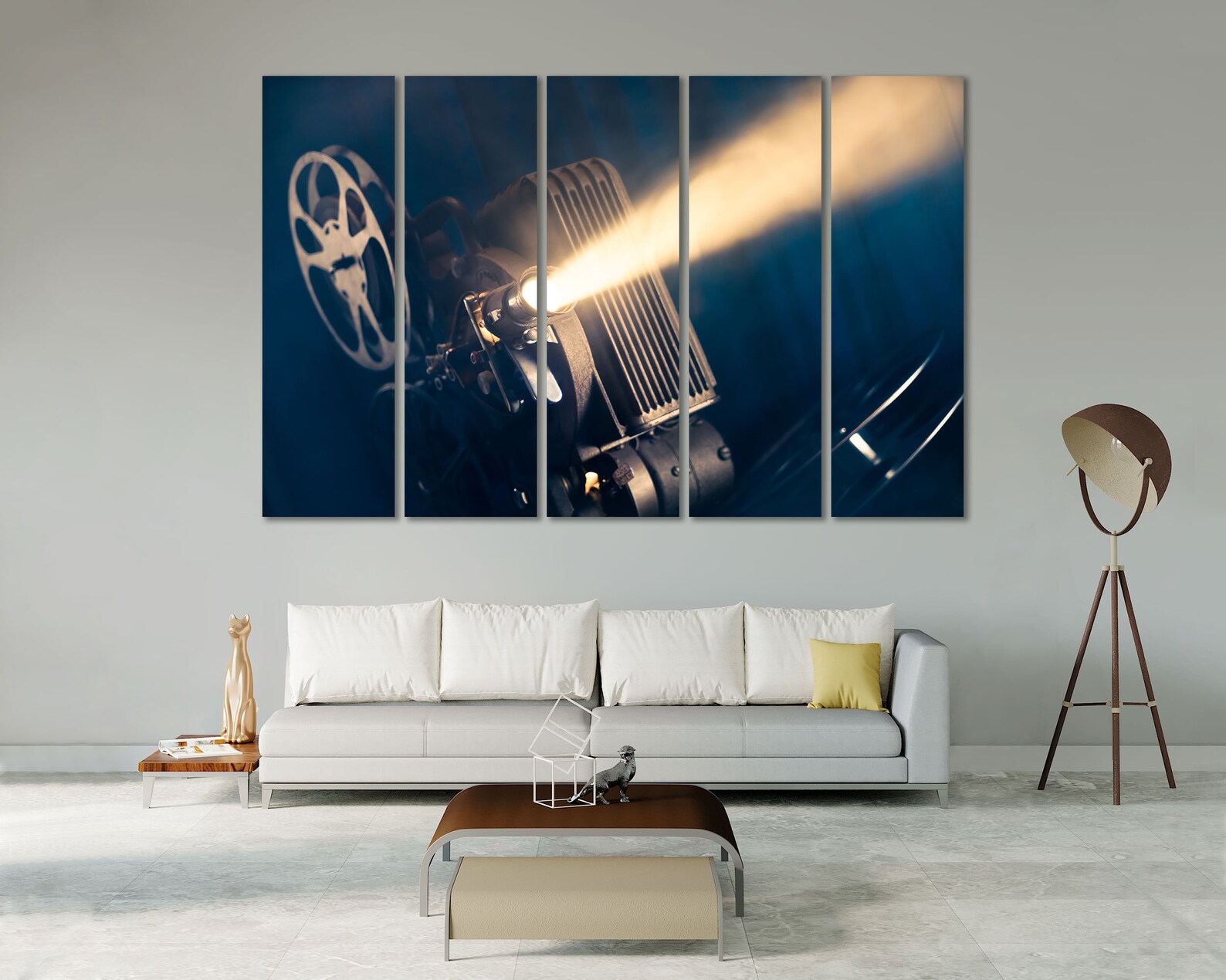 Movie Projector Modern Wall Decor Film Bedroom Framed Prints Etsy
