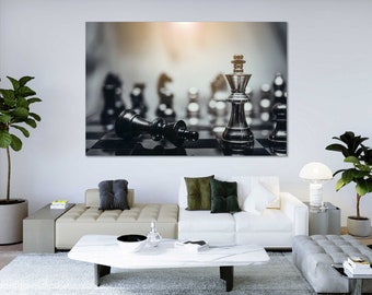 Checkmate Chess Photography Print – Modern Strategy Wall Art