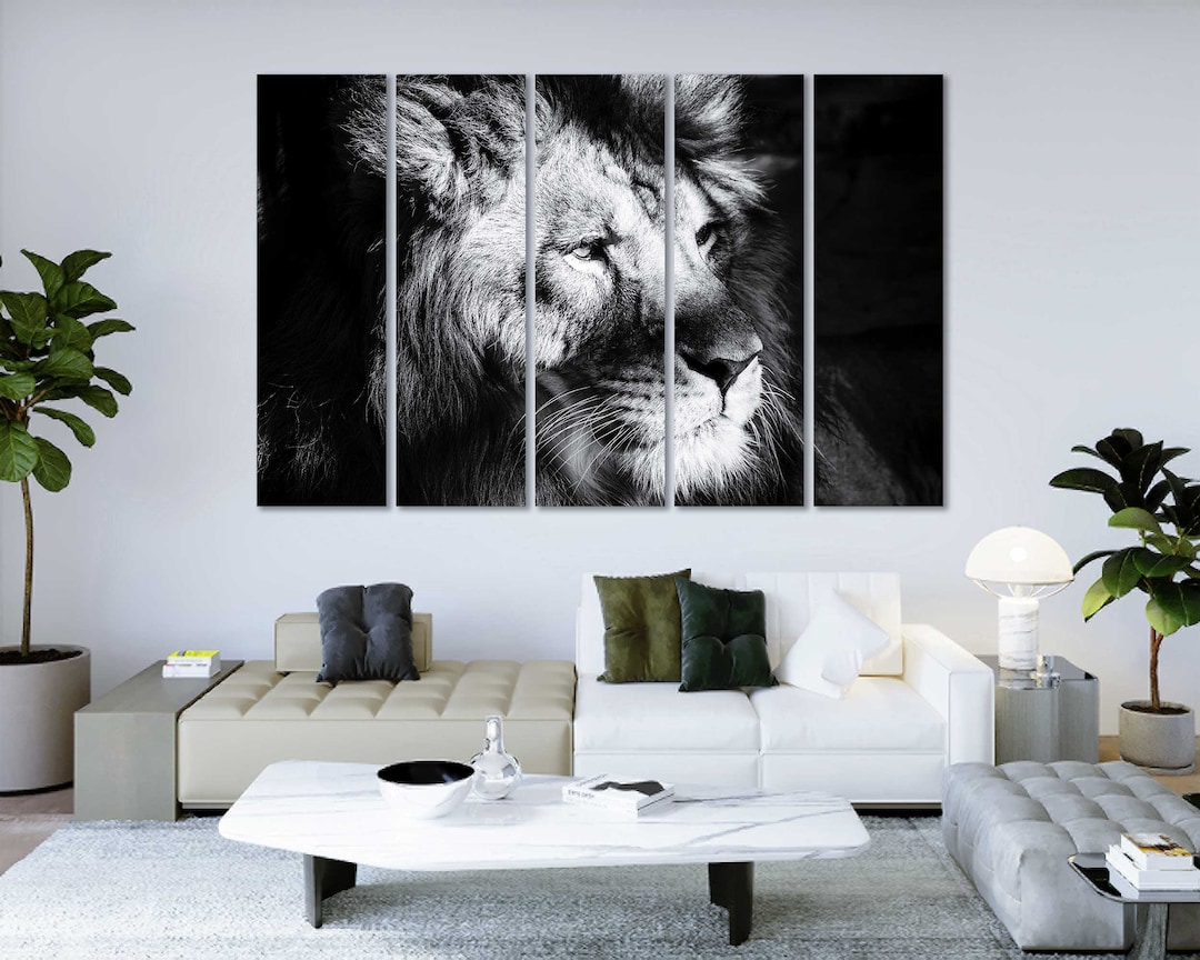 Lion King Animal Painting Arts Decor Animals Canvas Sets Decor - Etsy