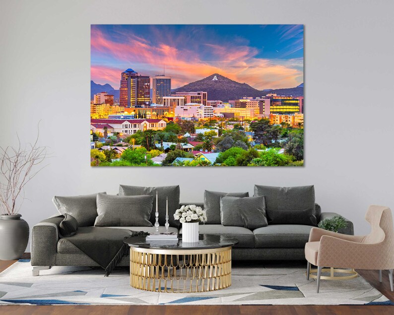 Tucson Downtown Artwork for Home Tucson Wall Decor Prints Etsy