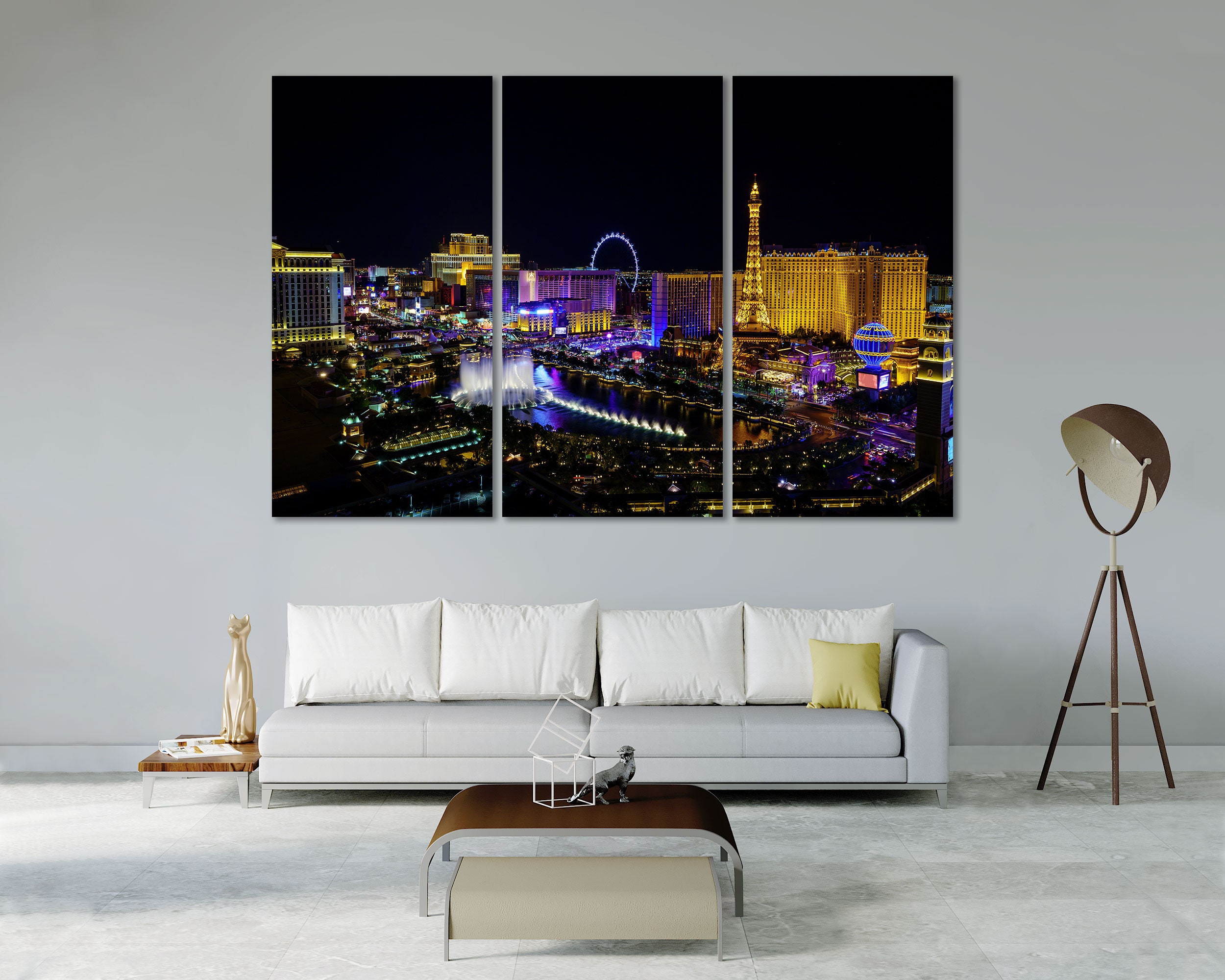 Las Vegas City Wall Decor Las Vegas Painting Art for Home