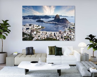Kunstdruck auf Leinwand - Botafogo Beach Brasilien