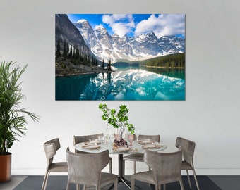 Moraine Lake Canvas Print, Banff National Park Wall Art