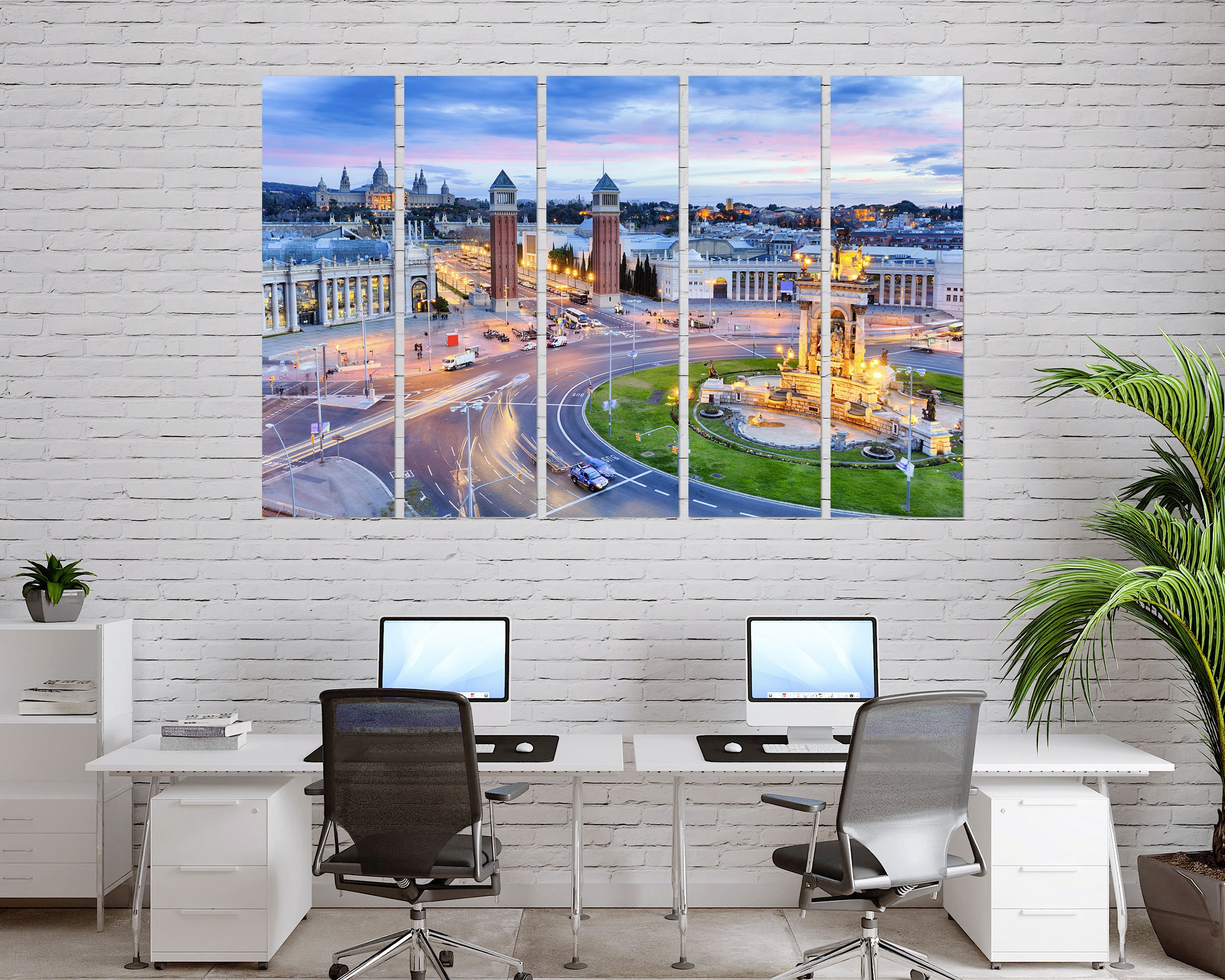直接買付 アクリル 印象派 バルセロナ 海景 アート スペイン　バルセロナ 直接買付 アクリル 印象派 海景 地中海 バルセロナ