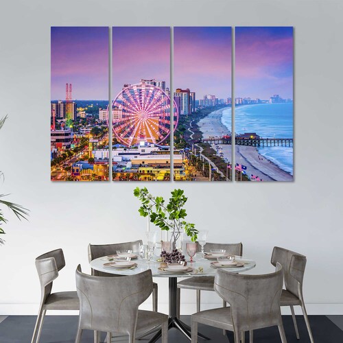 Myrtle Beach South Carolina Canvas Print Wall Art. Myrtle Etsy