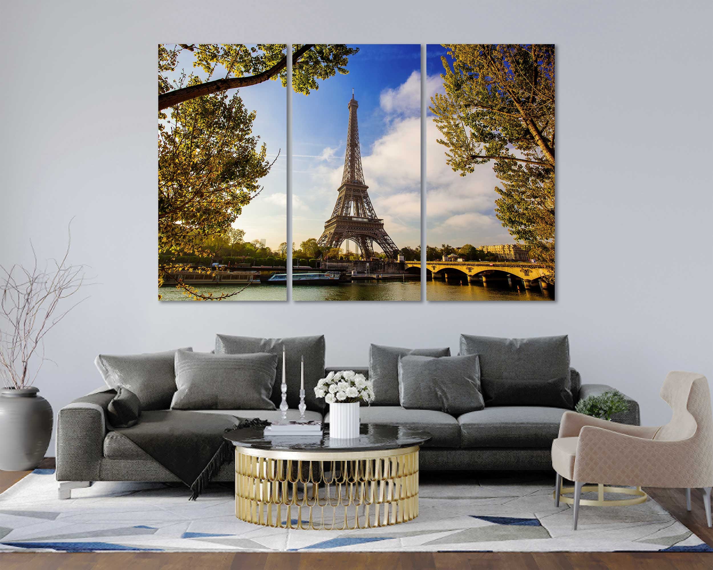 Eiffel Tower Awesome Decor for Interior Room Paris Cityscape | Etsy