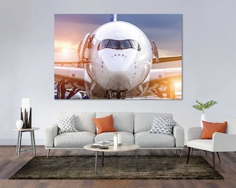 Lámina decorativa de aviones para pared, póster de aviación para la decoración de la oficina.