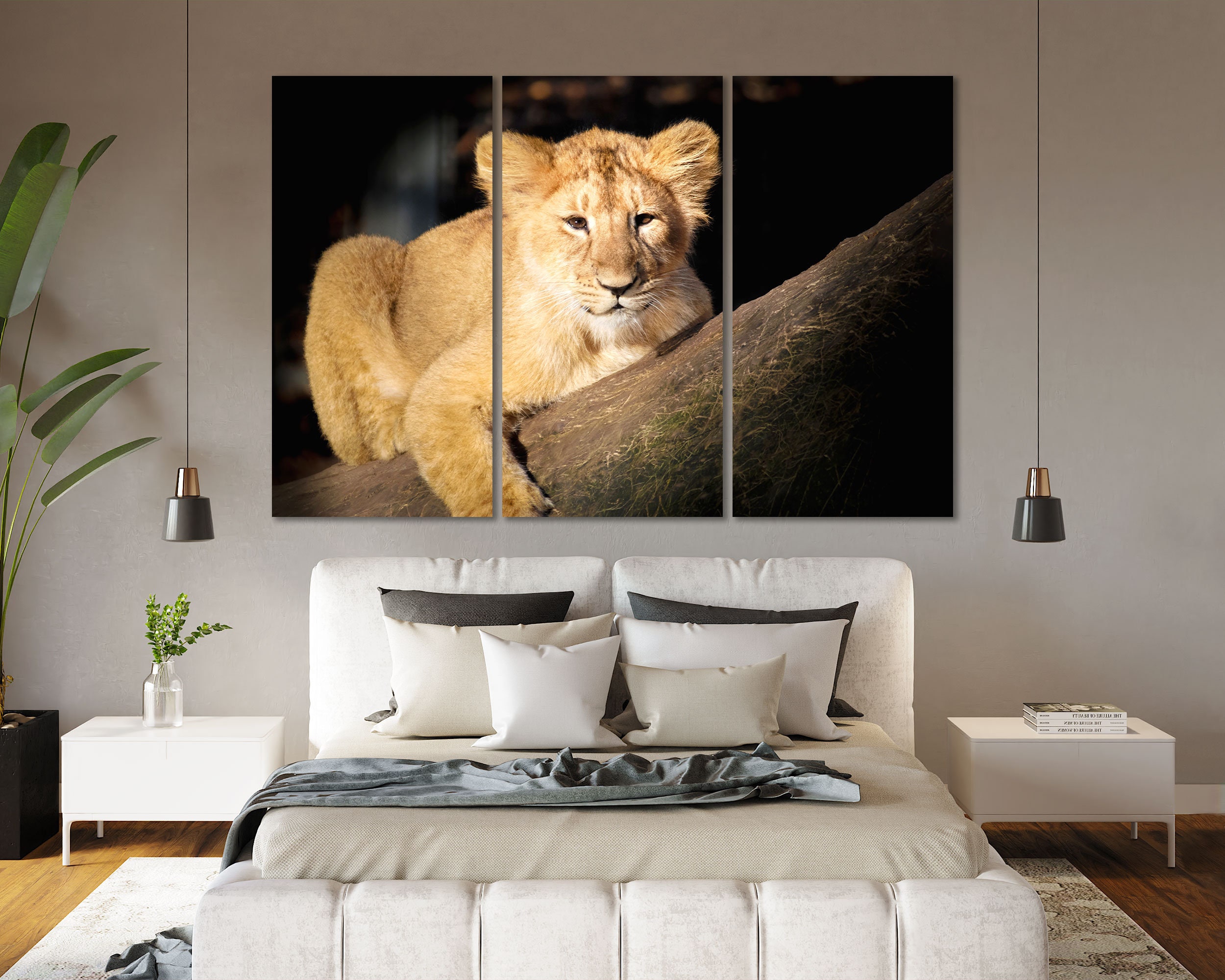 Lion Wall Decor Hand Woven Jewelry Modern Home Accessories Pendant