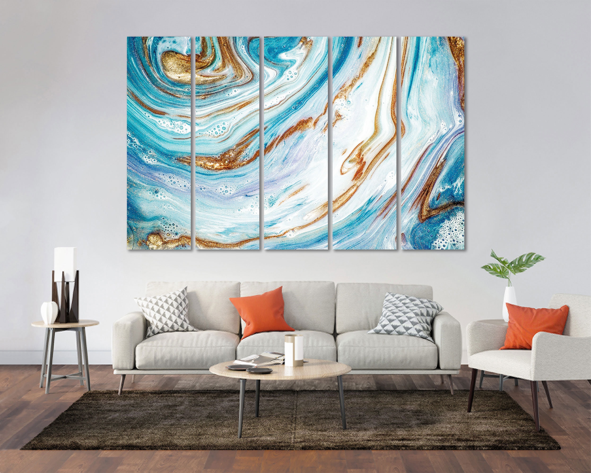 Abstrakte Bilder für Wohnzimmer: Bring Farbe und Persönlichkeit in deine vier Wände!