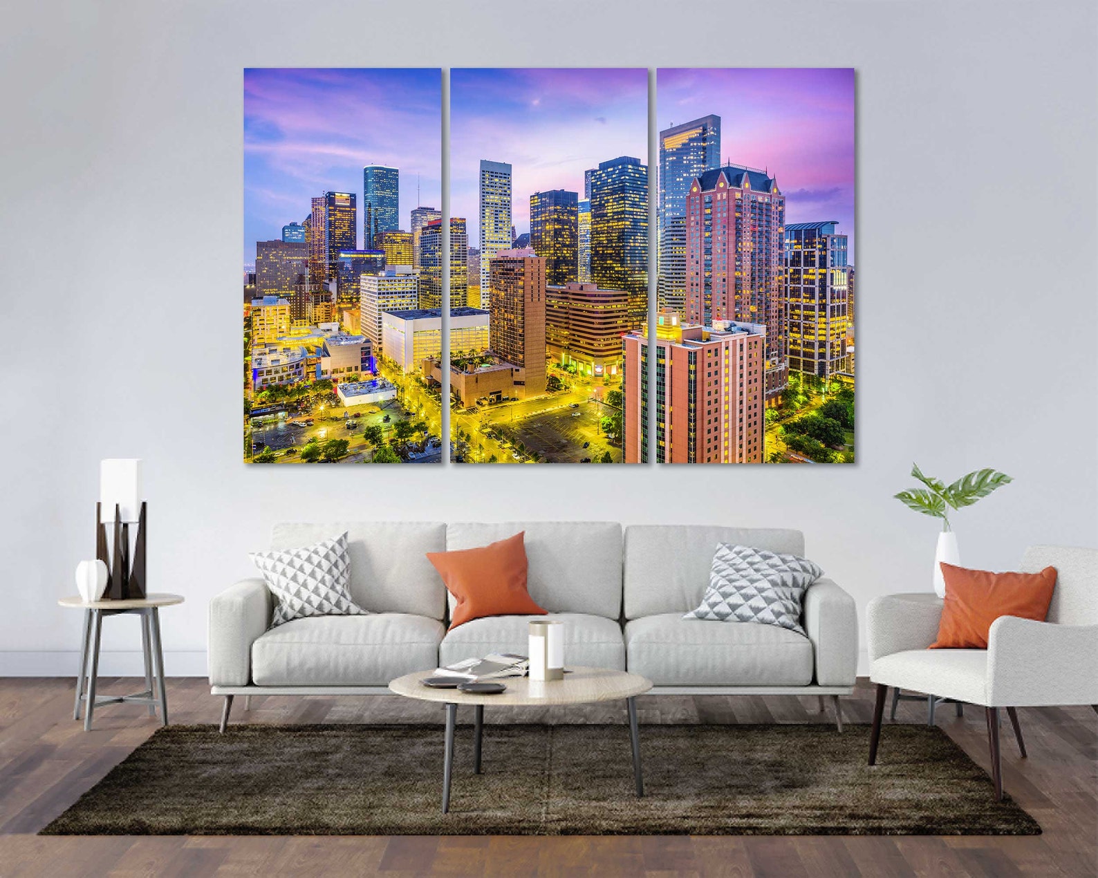 Houston Downtown Design Wall Art Houston Original Decor for Etsy