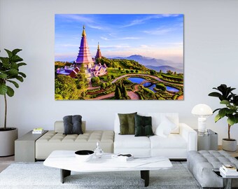 Chiang Mai Thailand Canvas Art Print, Contemporary Room Decor