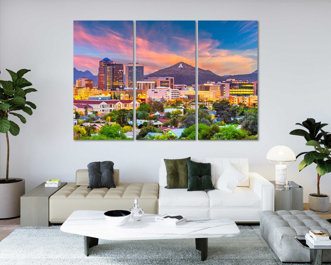 Tucson Wall Art Framed for Home and Office, Tucson Extra Large Wall Art