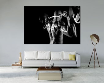 Bodybuilding Canvas Print – Strength Training, Gym Motivation Artwork