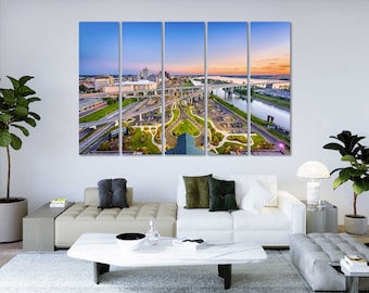 Memphis Skyline Art Print Memphis Home Decor Paintings Memphis Design Wall Art Memphis Pictures Wall Art Tennessee Modern Art Decor