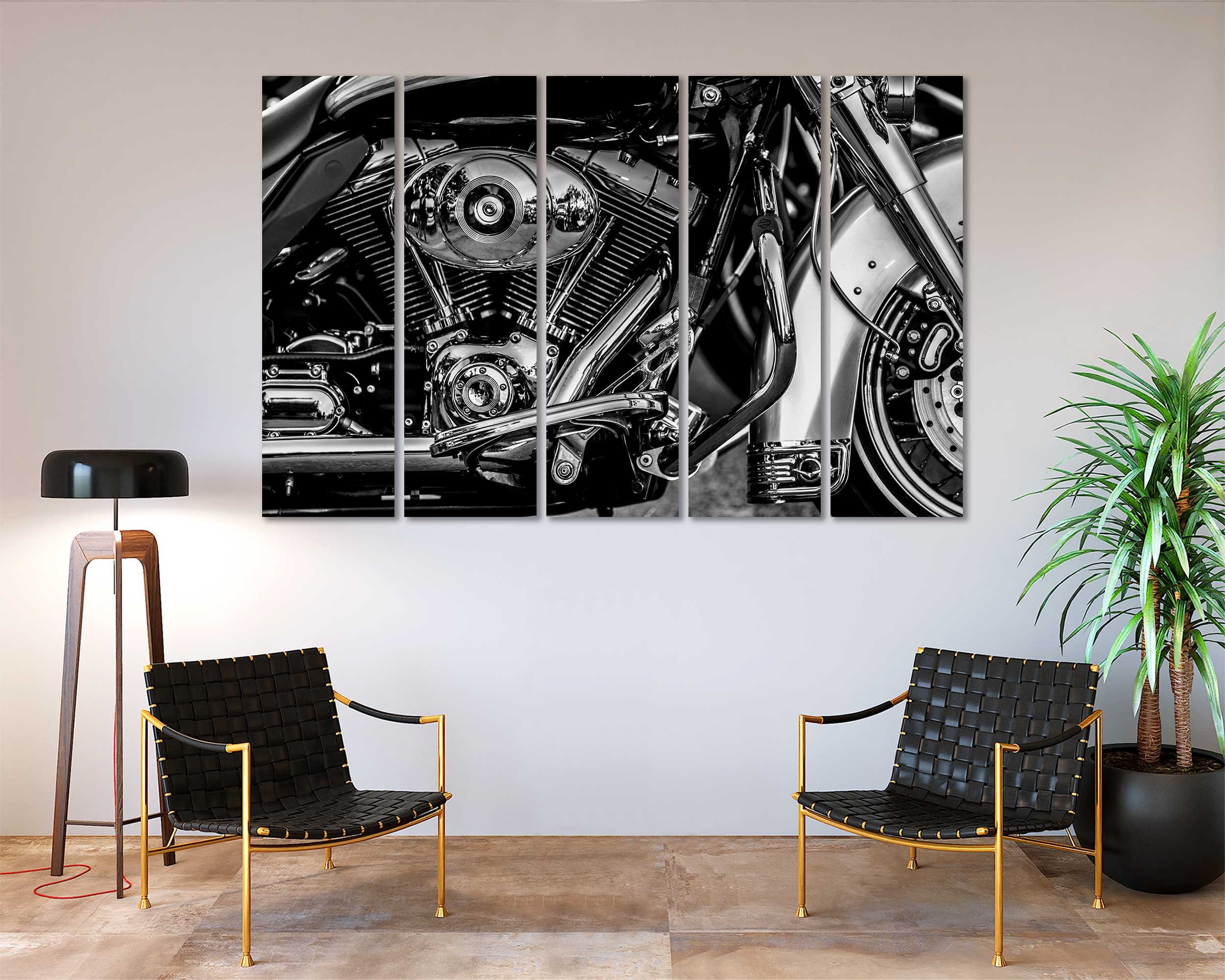 Motorcycle Cool Wall Art Motorcycle Black And White Print Art Etsy
