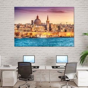 Valletta Superb City Art Decor Valletta Printing on Canvas Valletta Stylish Wall Art Valletta Photo Prints Malta Travel Decor for Home