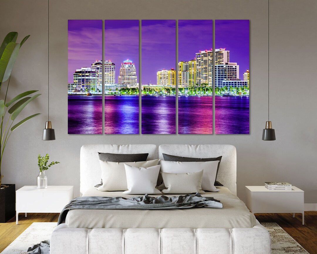 West Palm Beach Wall Design Art West Palm Beach Modern Wall Etsy