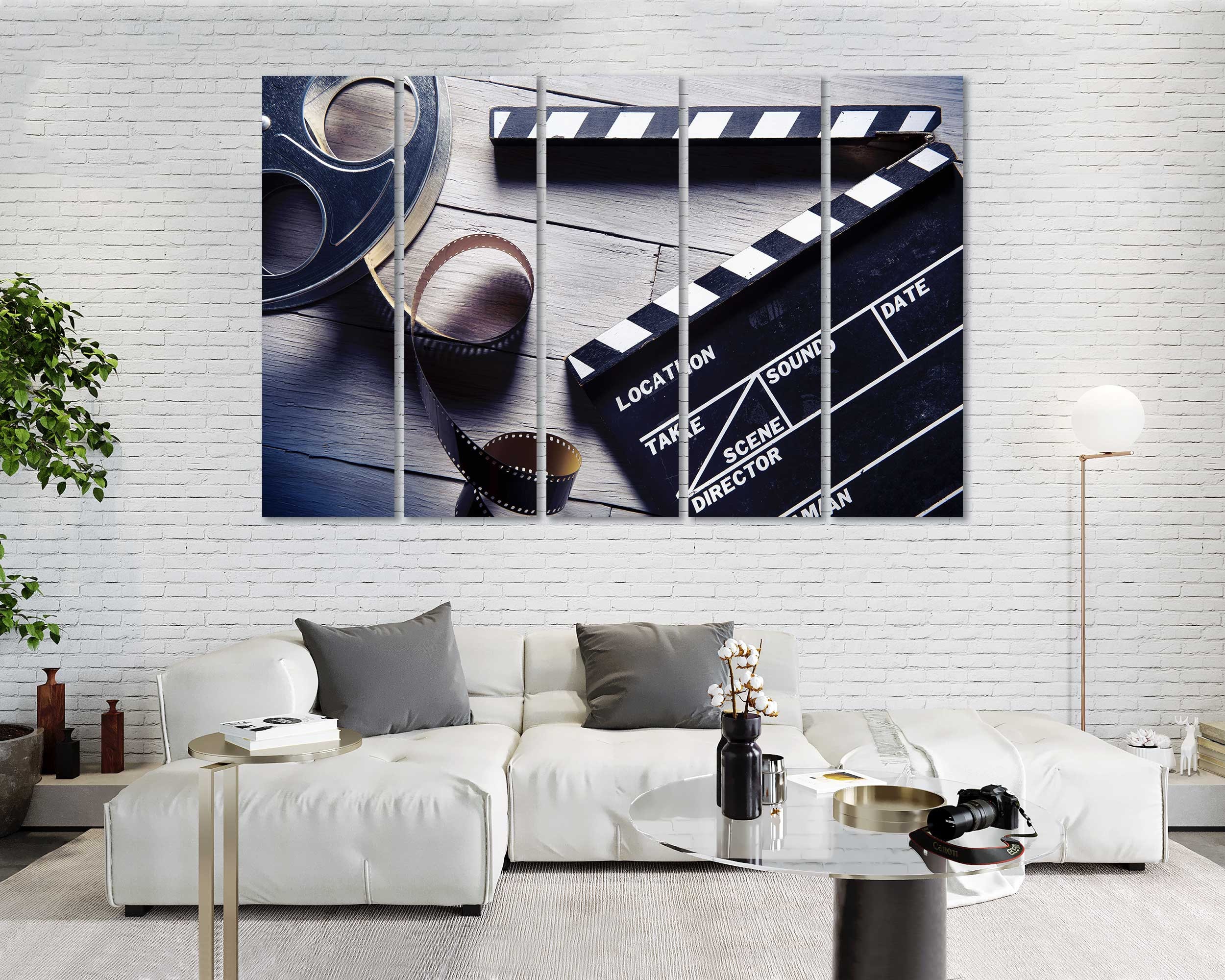 Movie Clapboard Canvas Print, Modern Cinema Decor - Etsy
