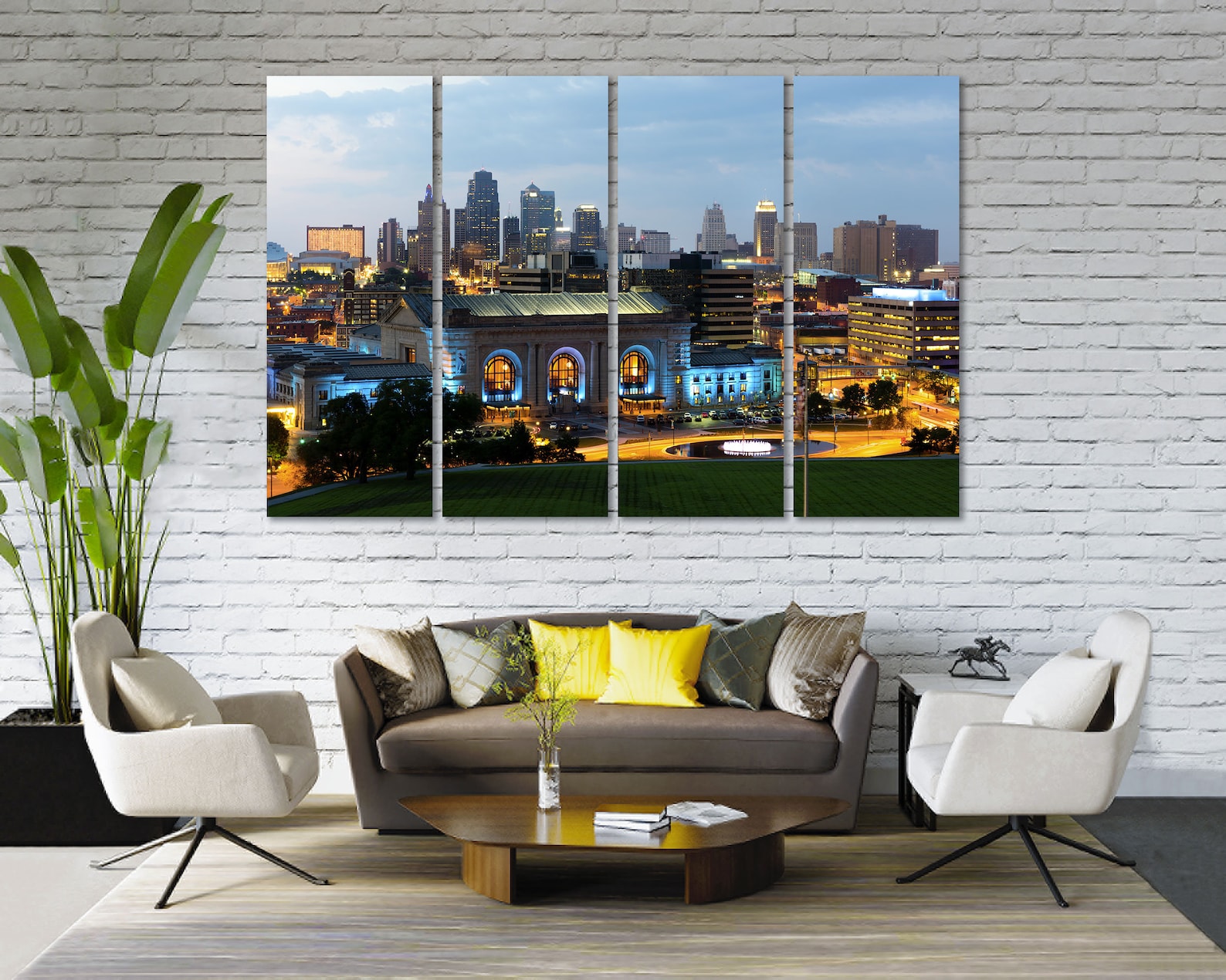 Kansas City Print Canvas Wall Art Kansas City Original Wall | Etsy