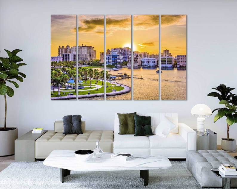 Sarasota Beautiful City Printing Art on Canvas Sarasota Trendy Wall Decor Sarasota Photo Art Wall Florida Design Art Room Florida Modern Art