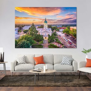 Athen Innenstadt Print Wandkunst Athen Wanddekor Athen Moderne Kunst für Zuhause Georgia Gemälde Kunst Dekor Georgia gerahmtes Wandbild