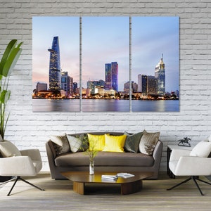 Ho Chi Minh City Art Wall Ho Chi Minh Large Framed Wall Art Ho Chi Minh Pictures for Living Room Walls Vietnam Design Wall Art
