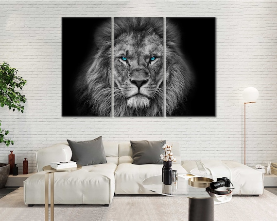 Pannello da parete decorativo Lion bianco ▷ in offerta su Garnero