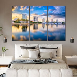 Saint Petersburg Art Wall Saint Petersburg City Print Framed Wall Art Saint Petersburg Canvas Wall Decor Florida Wall Decor for Bedroom