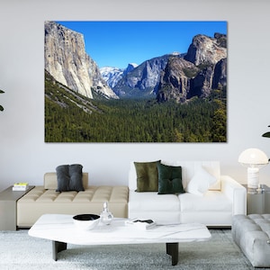 Yosemite National Park auf Leinwand Beliebter Ort in Kalifornien Yosemite Park Originales Geschenk für Zuhause