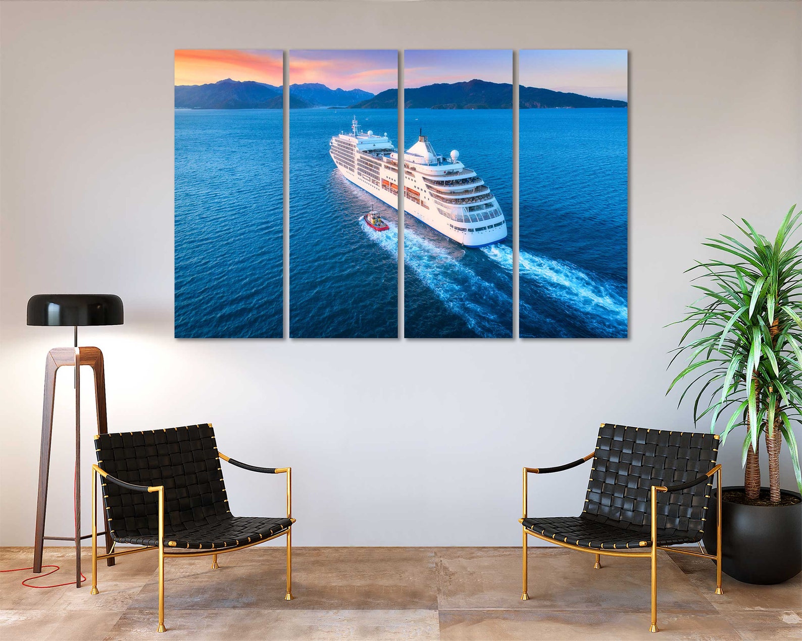 cruise ships art