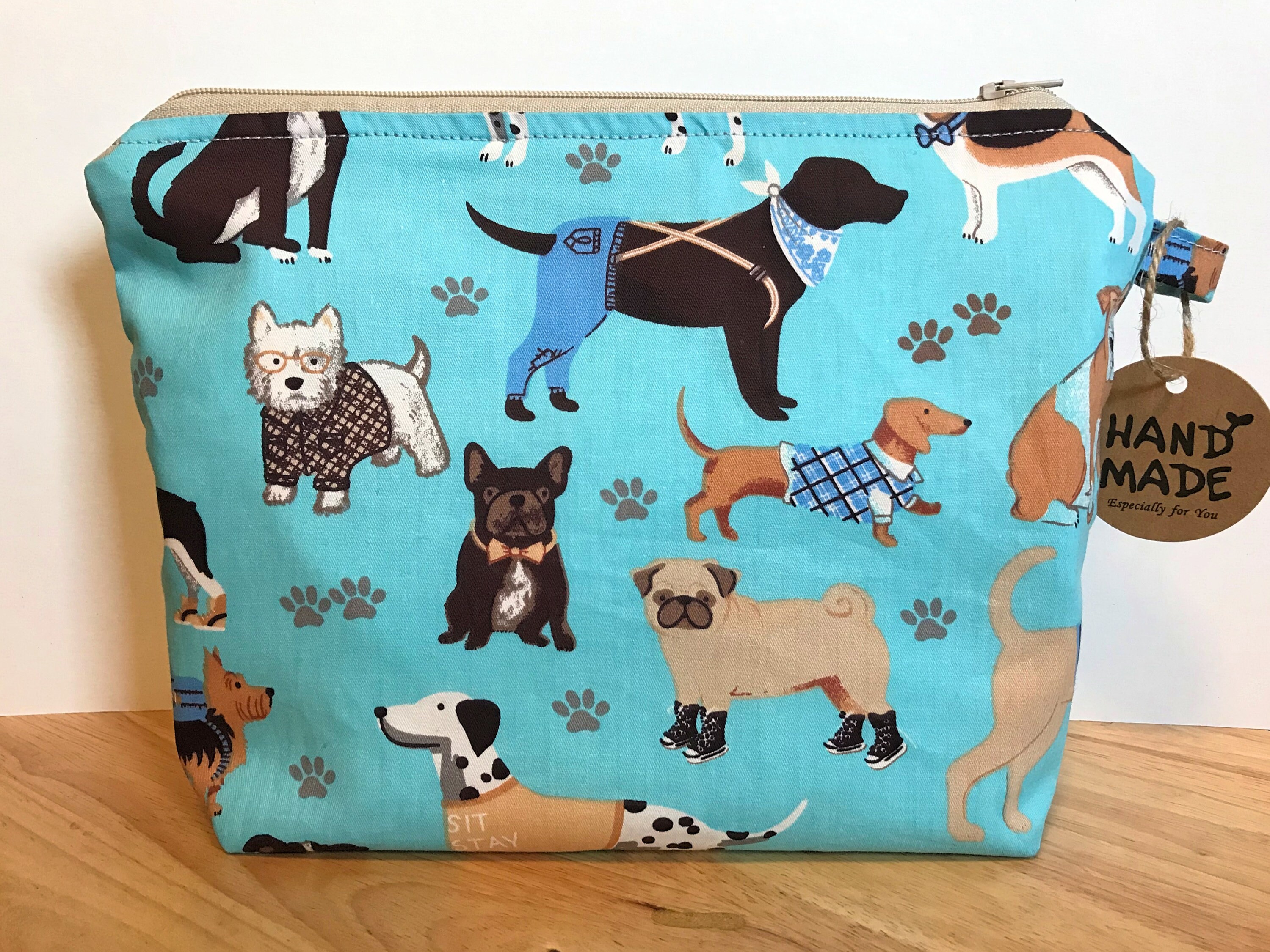 Dog Cosmetic Bag Large Makeup Bag Wash Bag Cartoon Etsy UK