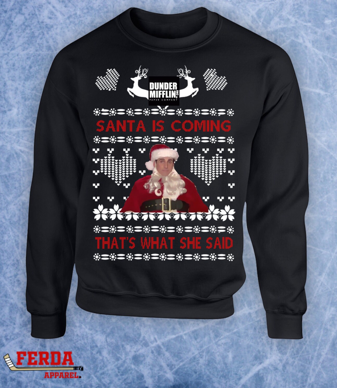 Dunder mifflin ugly sweater deals