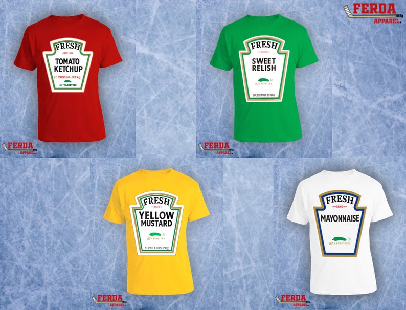 Ketchup Mustard Relish Mayo Halloween Condiments Costume Shirt Etsy