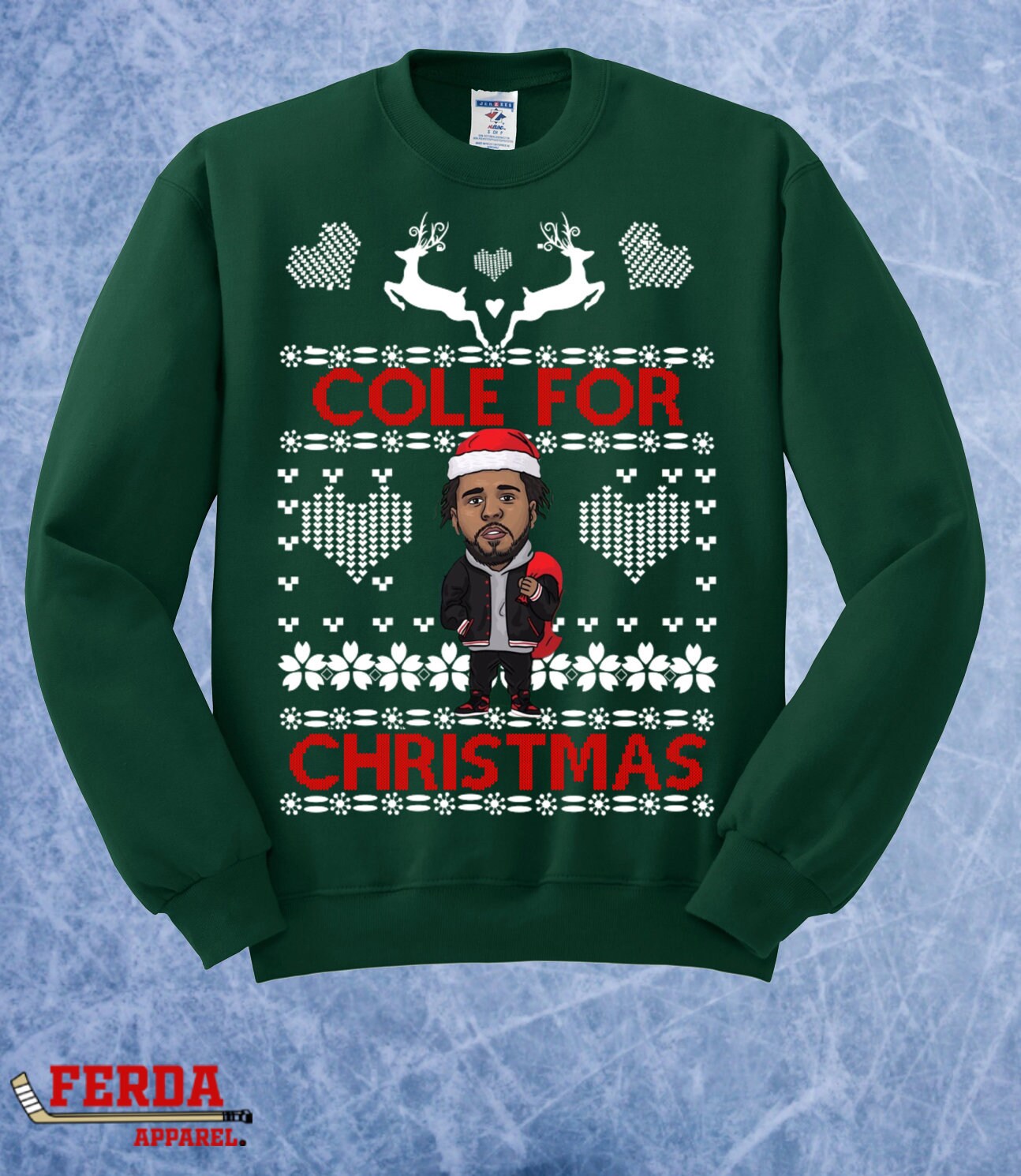 J cole ugly christmas clearance sweater