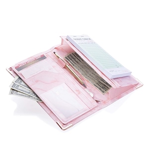Sonic Server® Marble Style Server Book for Restaurant Waitress Waiters Waitstaff - 11 Pockets includes 2 Magnetic Pockets 5x9 Tall Size