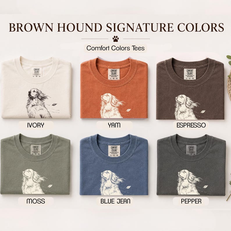 Golden Retriever Shirt, Vintage Dog Tee, Aesthetic Golden Retriever Shirt, Comfort Colors image 3