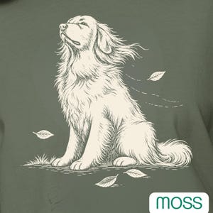 Golden Retriever Shirt, Vintage Dog Tee, Aesthetic Golden Retriever Shirt, Comfort Colors image 2