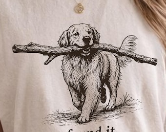 Golden Retriever Stick-shirt grappig hondenshirt