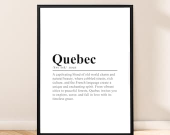 Definizione di Quebec Stampa / Arte murale minimalista canadese