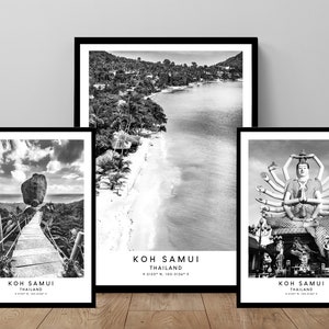 Koh Samui Print Koh Samui Poster Koh Samui Wall Art Koh Samui Wall Print Minimalist Ko Samui Wall Print  Ko Samui Art Poster