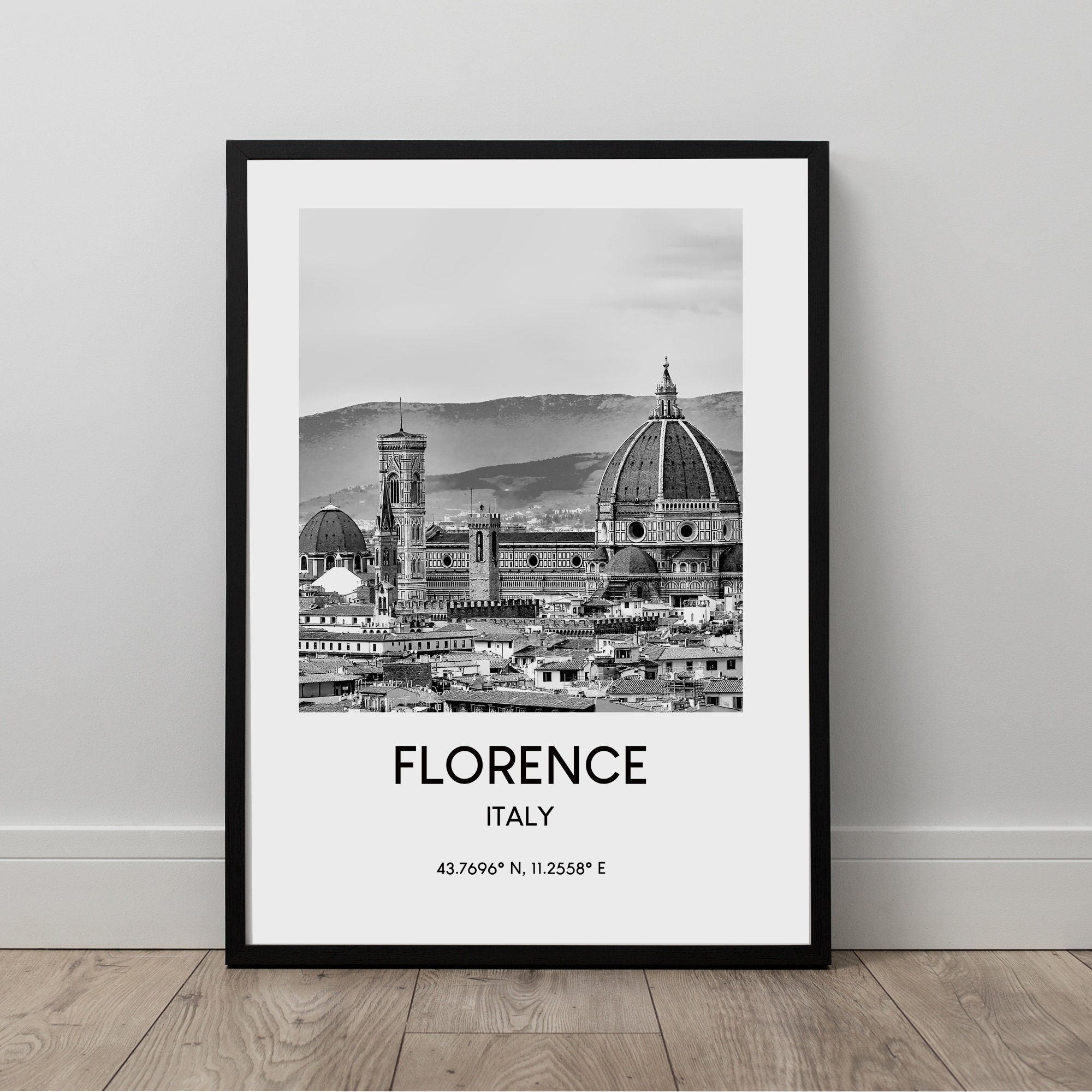 Florence Italy Wall Art Florence Home Décor Print Black and Etsy