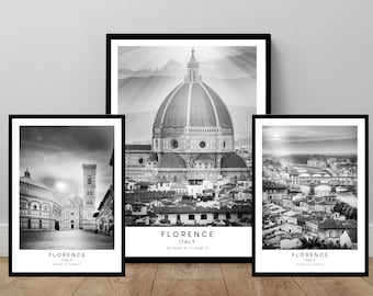 Florence City Print Florence Poster Florence Wall Art Florence Travel Print Florence Italy Print  Minimalist Florence Art Poster Gift