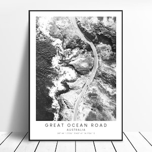 Australien Great Ocean Road Druck Australien Wahrzeichen Druck Minimalistisches Australien Wand Kunst Dekor Australien Poster Australien Geschenk Druck