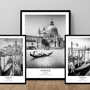 Venice Travel Print Venice Poster Venice Italy Wall Art Venice City Print Venice Art Print Minimalist Venice Art Poster Venice Gift Print