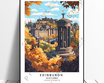 Edinburgh Schottland Reise Druck Wandkunst Edinburgh Poster Edinburgh Illustration Edinburgh Home Dekor Edinburgh Wanddruck Edinburgh Kunst