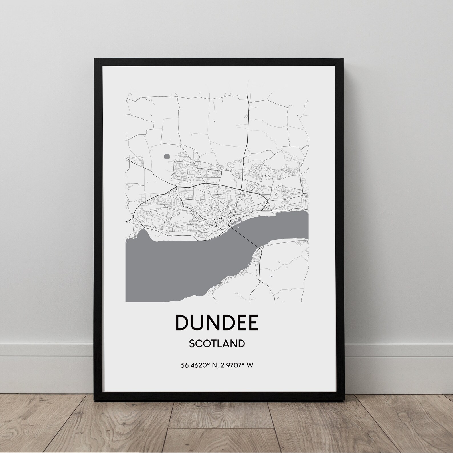 Dundee Map Print Dundee City Map Poster Dundee Scotland Wall - Etsy France