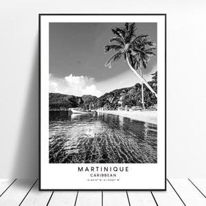 Martinique Print Martinique Wall Art Martinique Wall Print Martinique Poster Minimalist Martinique Art Print Martinique Gift Print